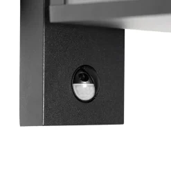 Wandlampen-QAZQA buitenlampen met sensor charlois zwart e27