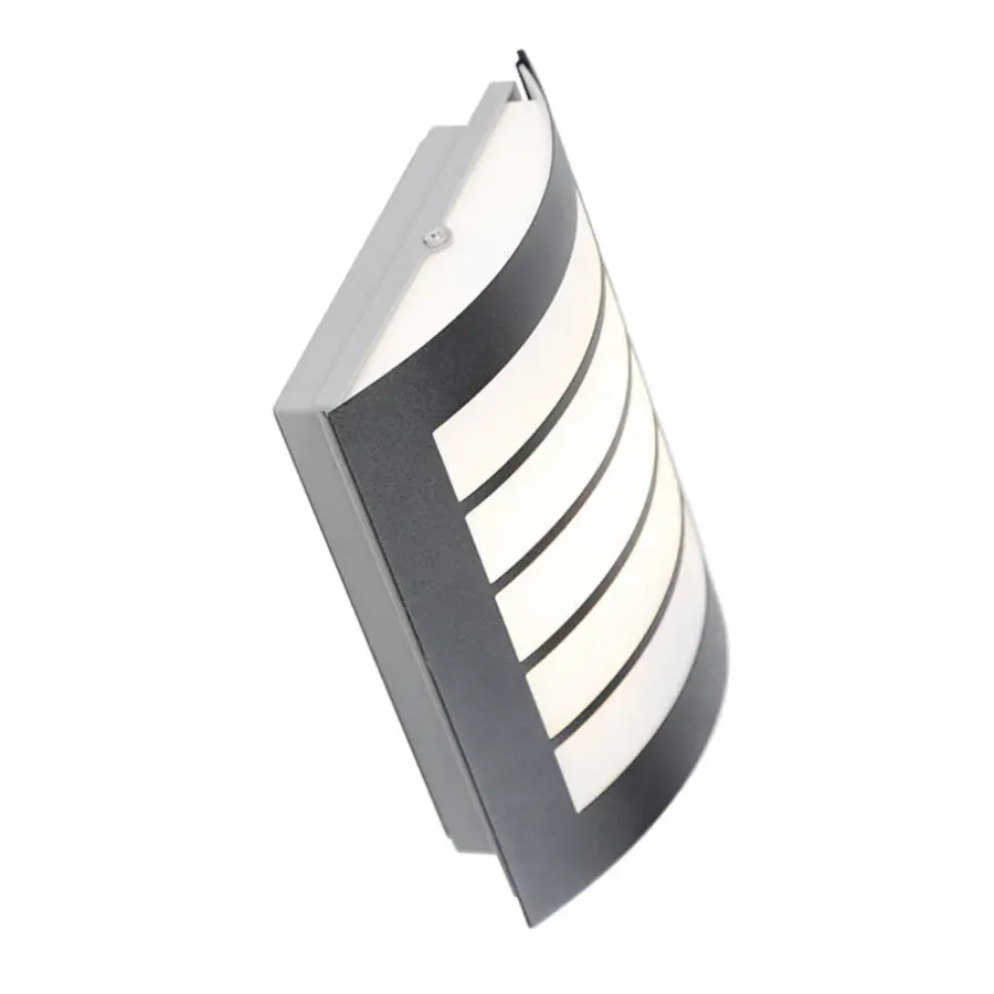 QAZQA buitenlampen met sensor miro zwart e27