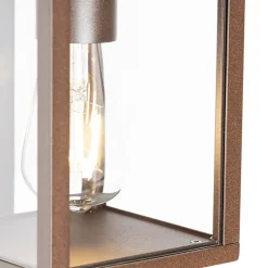 Wandlampen-QAZQA buitenlampen met sensor charlois bronskleurig e27