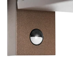 Wandlampen-QAZQA buitenlampen met sensor charlois bronskleurig e27