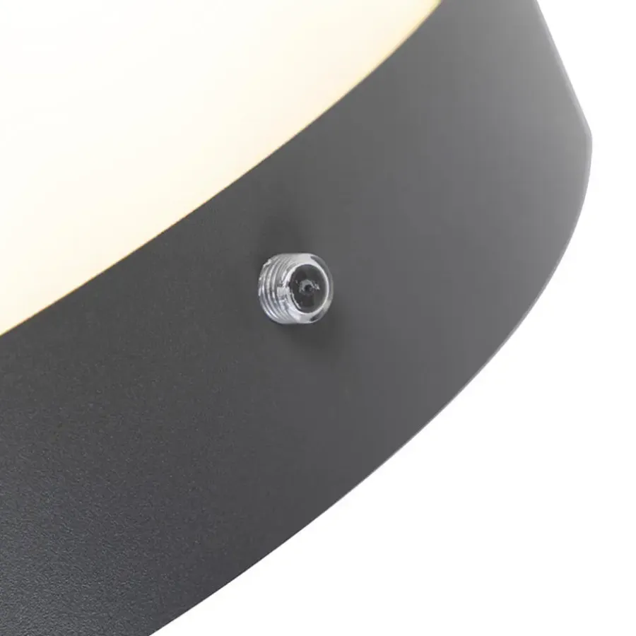 Buitenverlichting|Wandlampen-QAZQA buitenlampen met sensor emmerald grijs e27