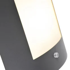 Buitenverlichting|Wandlampen-QAZQA buitenlampen met sensor emmerald grijs e27