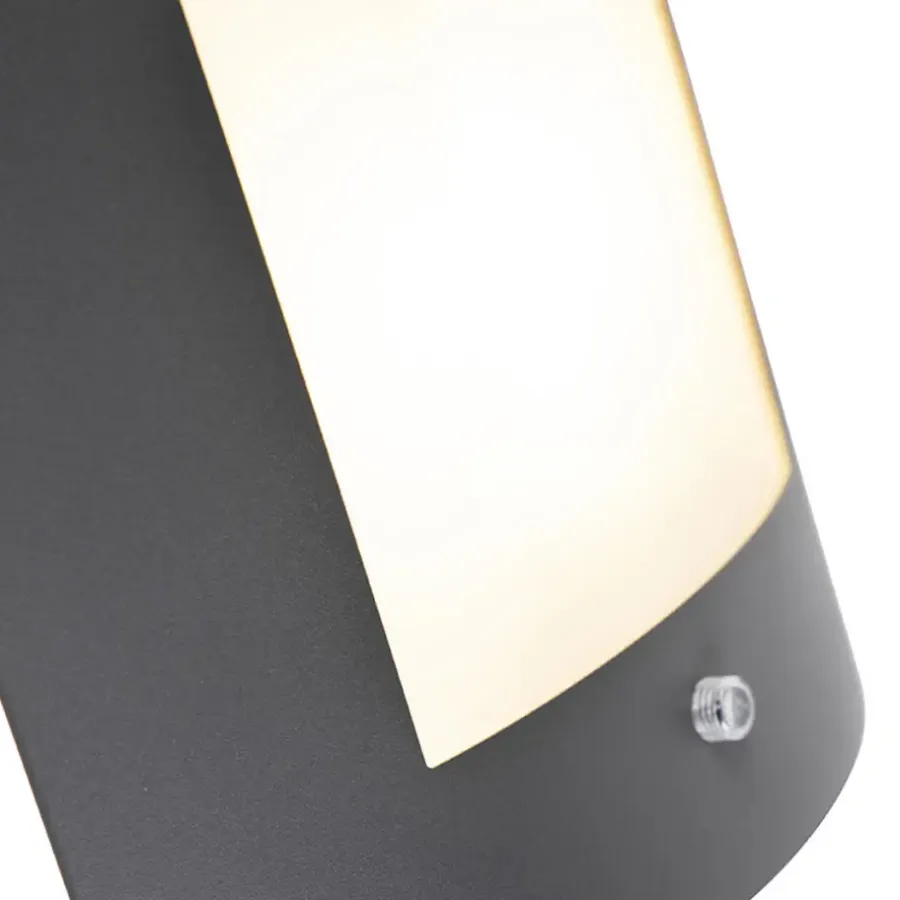 Buitenverlichting|Wandlampen-QAZQA buitenlampen met sensor emmerald grijs e27