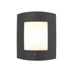 Buitenverlichting|Wandlampen-QAZQA buitenlampen met sensor emmerald grijs e27