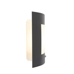 Buitenverlichting|Wandlampen-QAZQA buitenlampen met sensor emmerald grijs e27