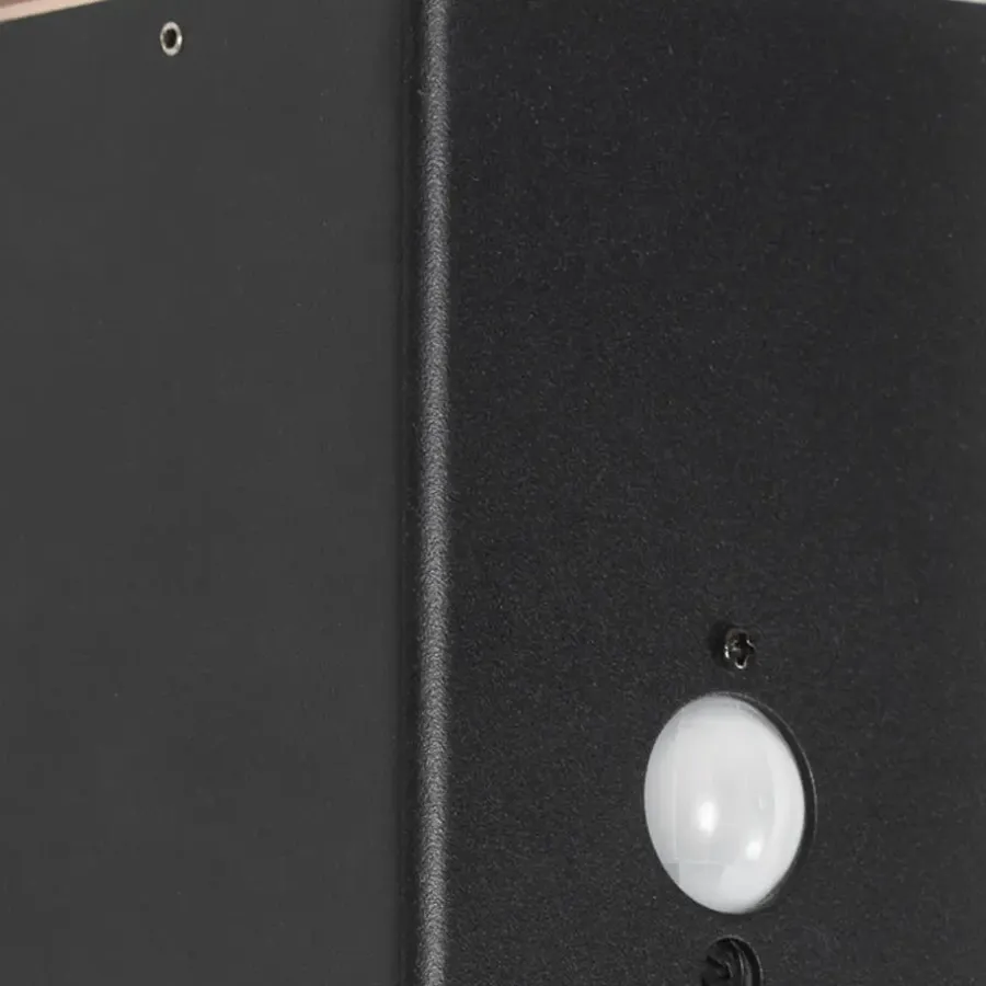 QAZQA buitenlampen met sensor denmark zwart e27