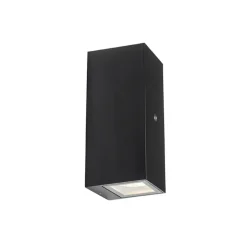 QAZQA buitenlampen met sensor baleno zwart gu10