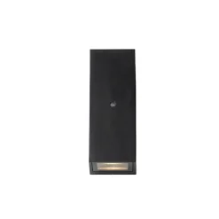 QAZQA buitenlampen met sensor baleno zwart gu10