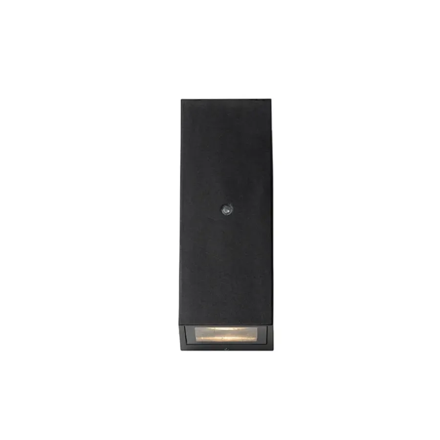 QAZQA buitenlampen met sensor baleno zwart gu10