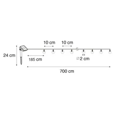 QAZQA buitenlampen multikleur led module