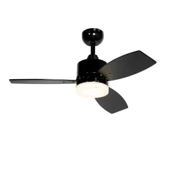 QAZQA buitenlampen toledo zwart geïntegreerde led