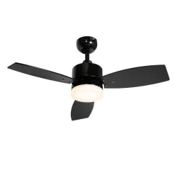 QAZQA buitenlampen toledo zwart geïntegreerde led