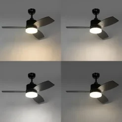 QAZQA buitenlampen toledo zwart geïntegreerde led