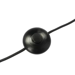 Staande Lampen-QAZQA Design vloerlamp zwart 3-lichts verstelbaar - Mesh - Zwart