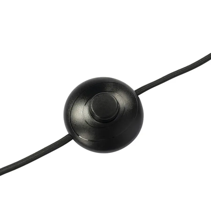 Staande Lampen-QAZQA Design vloerlamp zwart 3-lichts verstelbaar - Mesh - Zwart