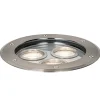 Buitenverlichting|Grondspots-QAZQA grondspots tribus zilverkleurig gu10