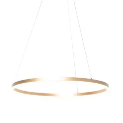Hanglampen-QAZQA hanglampen anello goudkleurig geïntegreerde led