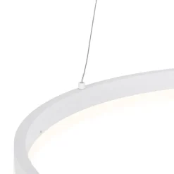 QAZQA hanglampen anello wit geïntegreerde led