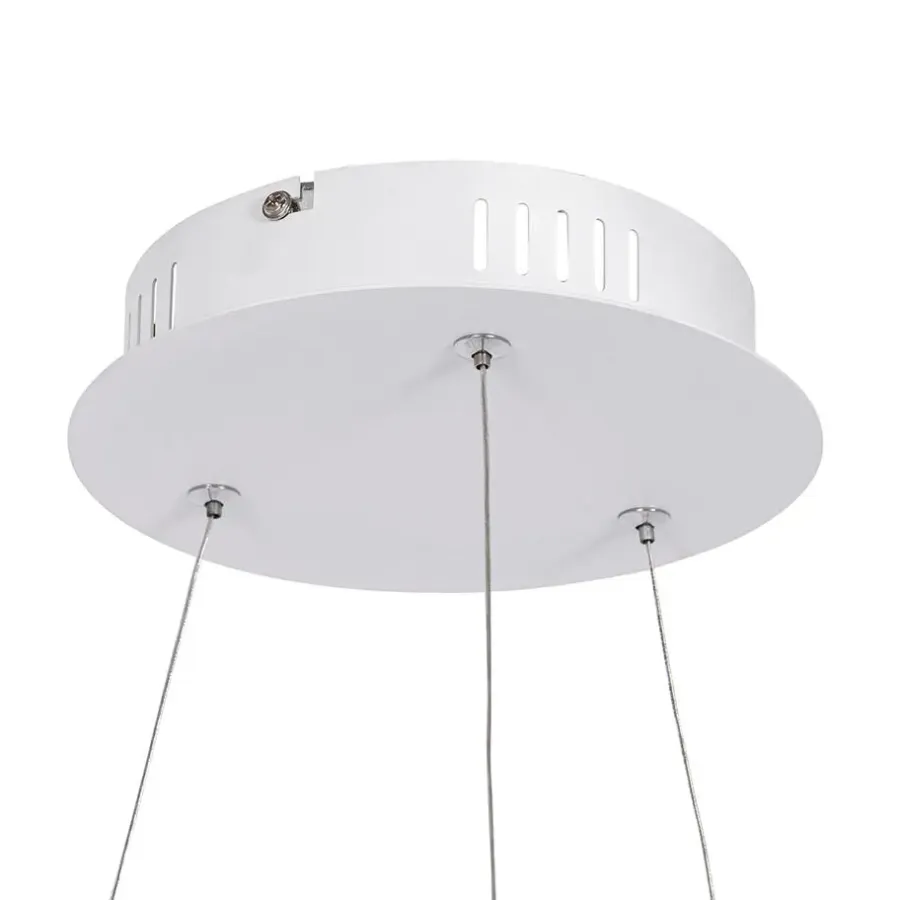 QAZQA hanglampen anello wit geïntegreerde led