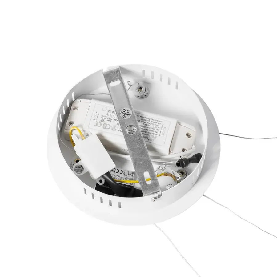QAZQA hanglampen anello wit geïntegreerde led