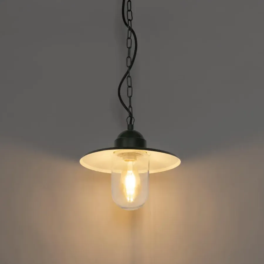 QAZQA hanglampen buiten kansas groen e27