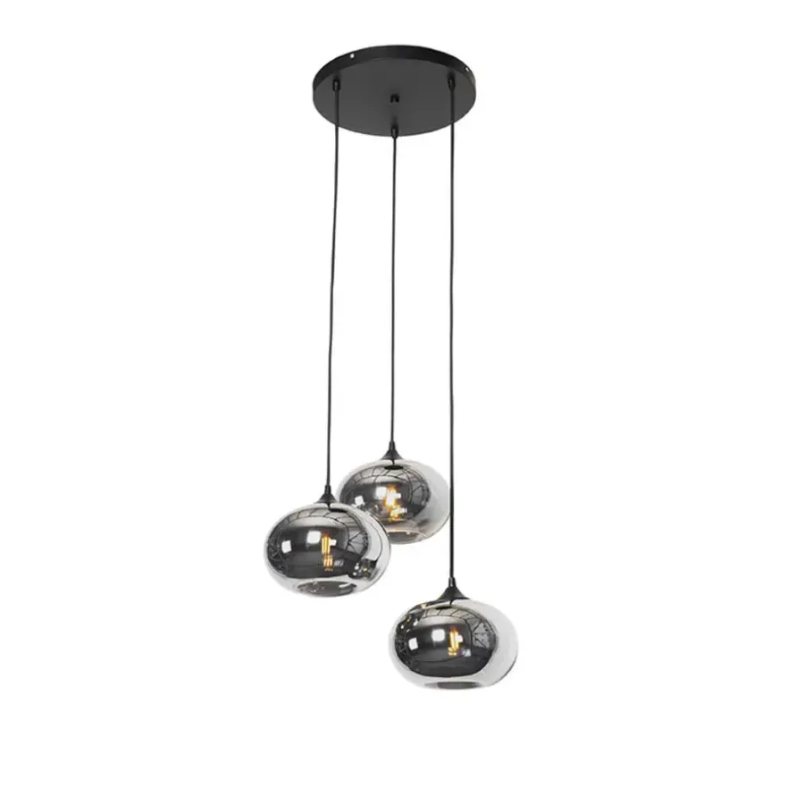 Hanglampen-QAZQA hanglampen busa zwart e27