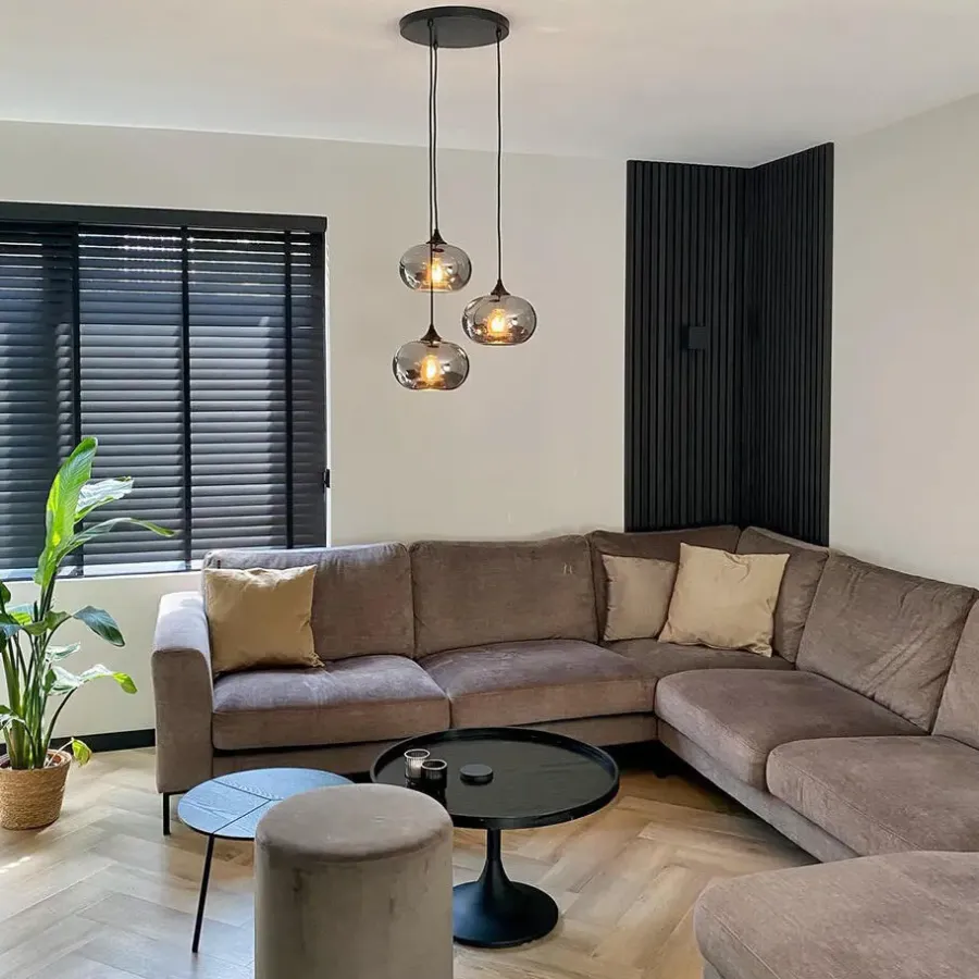 Hanglampen-QAZQA hanglampen busa zwart e27