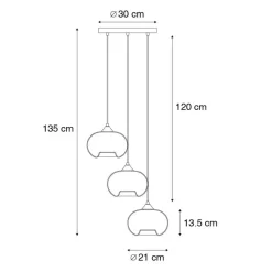 Hanglampen-QAZQA hanglampen busa zwart e27