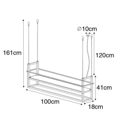 Hanglampen-QAZQA hanglampen cage rack zwart e27