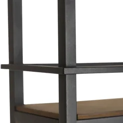 QAZQA hanglampen cage rack bruin e27