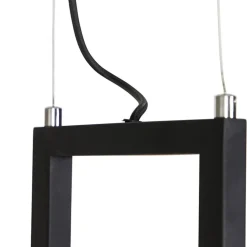 QAZQA hanglampen cage rack bruin e27