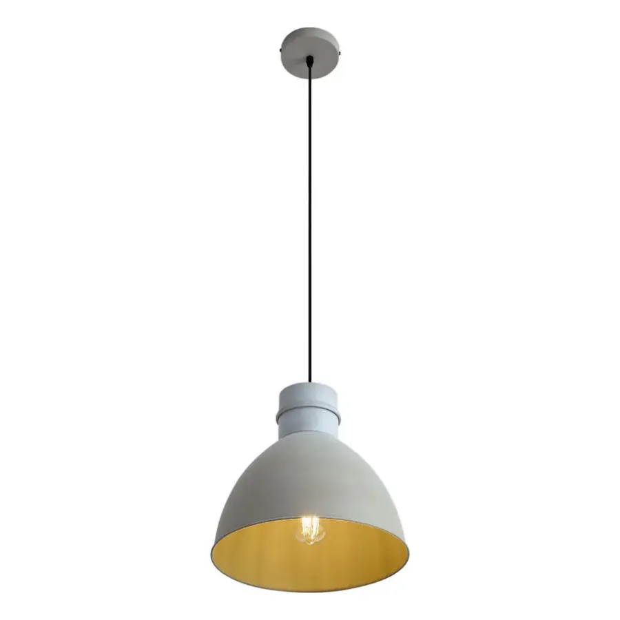 QAZQA hanglampen dory grijs e27