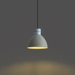 QAZQA hanglampen dory grijs e27