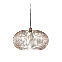 QAZQA hanglampen finn bruin e27