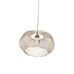 QAZQA hanglampen finn bruin e27