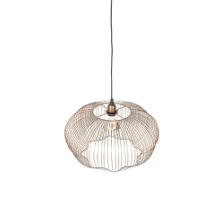 QAZQA hanglampen finn bruin e27