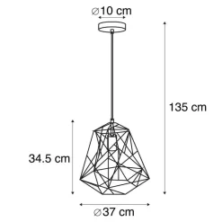 Hanglampen-QAZQA hanglampen framework goudkleurig e27