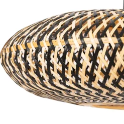 QAZQA hanglampen ostrava zwart e27