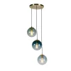 QAZQA hanglampen pallon goudkleurig e27