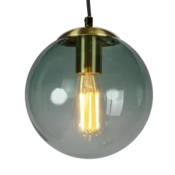 QAZQA hanglampen pallon goudkleurig e27