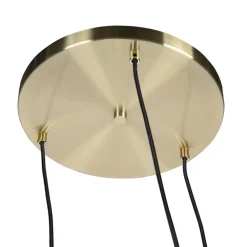 QAZQA hanglampen pallon goudkleurig e27