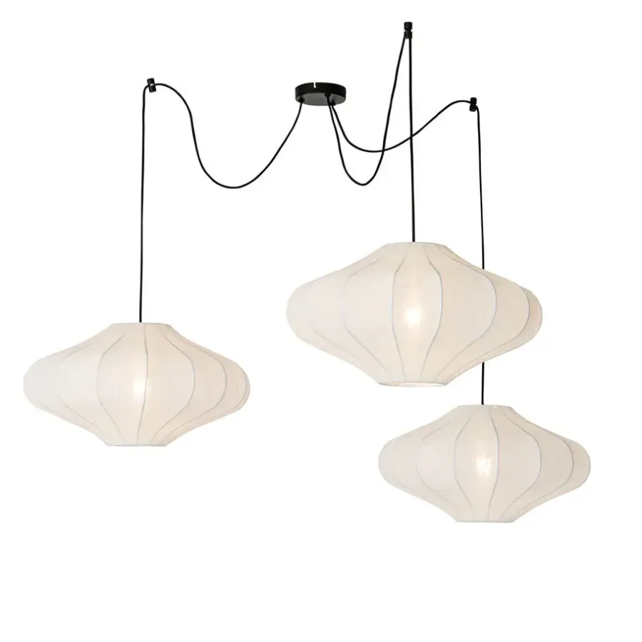 QAZQA hanglampen plu wit e27