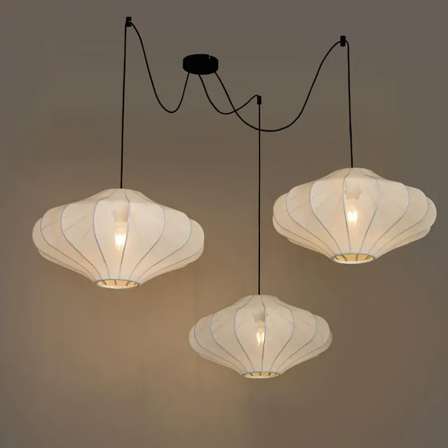 QAZQA hanglampen plu wit e27