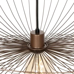 Hanglampen-QAZQA hanglampen pua bruin e27
