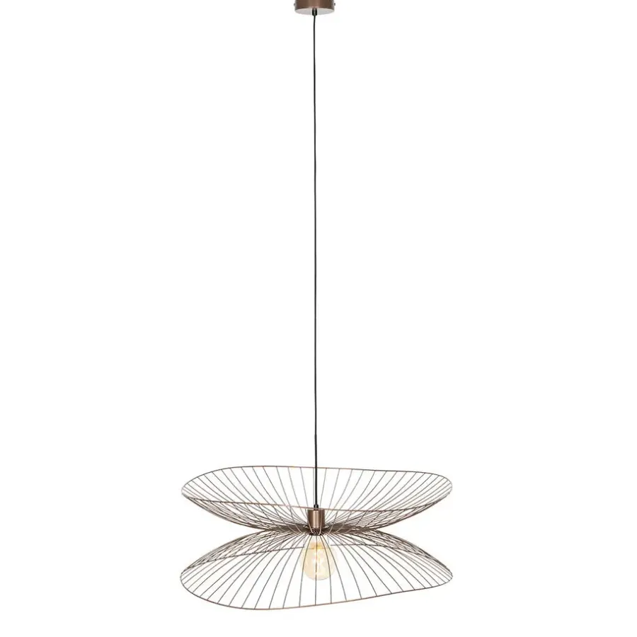 Hanglampen-QAZQA hanglampen pua bruin e27