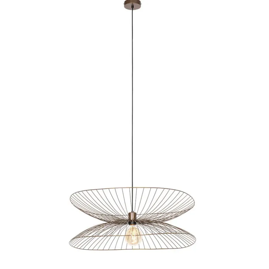 Hanglampen-QAZQA hanglampen pua bruin e27