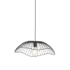 QAZQA hanglampen pua zwart e27