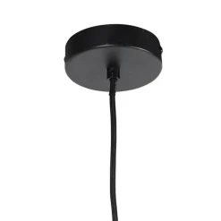 QAZQA hanglampen pua zwart e27