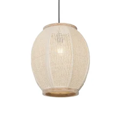 Hanglampen-QAZQA hanglampen rob wit e27