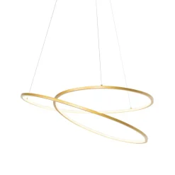 QAZQA hanglampen rowan goudkleurig geïntegreerde led